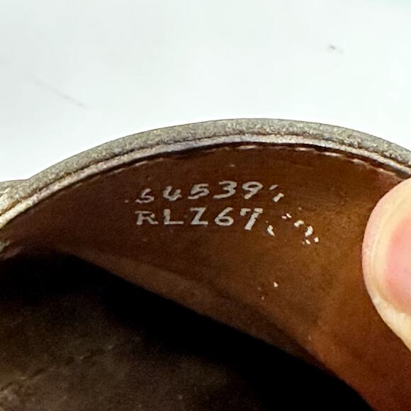 EUC Ralph Lauren x Allen Edmonds Tan Moorland Concord Loafer Bench Made USA 9.5 - Picture 12 of 16